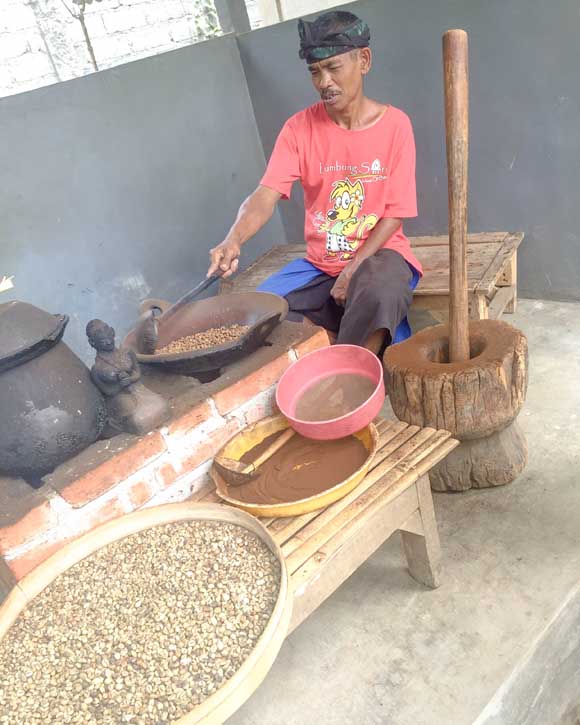 local making some coffee